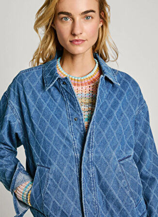 Pepe Jeans Mavi Kadın Denim Ceket PL402414