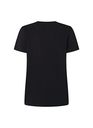 Pepe Jeans Bisiklet Yaka Baskılı Siyah Kadın T-Shirt PL505951