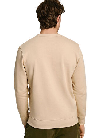 Pepe Jeans Bisiklet Yaka Bej Erkek Sweatshırt PM582715-840 NEW JOE CREW