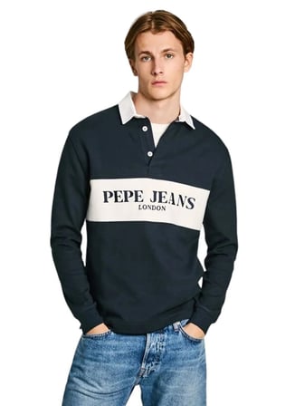 Pepe Jeans Lacivert Erkek Polo T-Shirt PM542210-594 JOEY