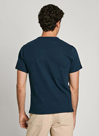 Pepe Jeans Bisiklet Yaka Lacivert Erkek T-Shirt PM509633-594 AMADEO