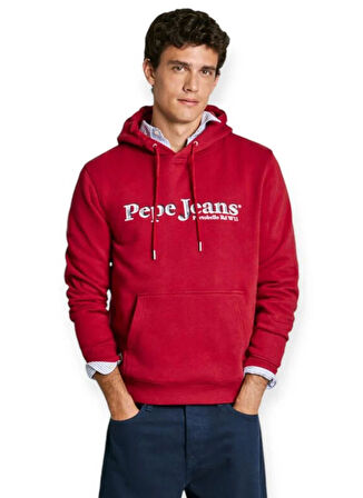 Pepe Jeans Kapüşon Yaka Kırmızı Erkek Sweatshırt PM582728-276 SOMERS HOODIE