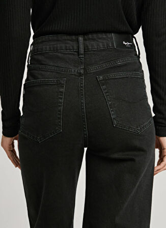 Pepe Jeans Yüksek Bel Düz Paça Standart Siyah Kadın Denim Pantolon PL204731XH20