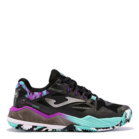 Joma Kadın Tenis Ayakkabı Spin Lady 2401 Negro Turquesa Rosa Tspıls2401Om