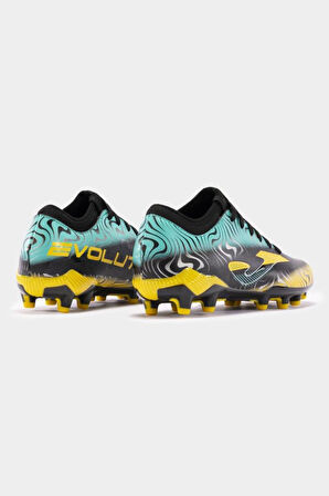 Joma Evolution 2401 EVOW2401FG Siyah & Sarı & Turkuaz Erkek Futbol Krampon