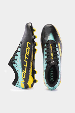Joma Evolution 2401 EVOW2401FG Siyah & Sarı & Turkuaz Erkek Futbol Krampon