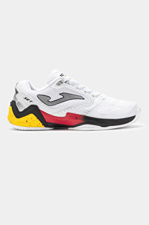Joma Set Men 2402 Beyaz Kırmızı Erkek Tenis Ayakkabısı
