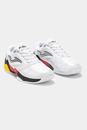 Joma Set Men 2402 Beyaz Kırmızı Erkek Tenis Ayakkabısı