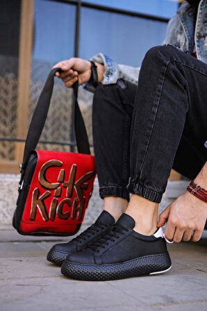 TB107 CST Felibord Erkek Ayakkabı SIYAH/BEYAZ