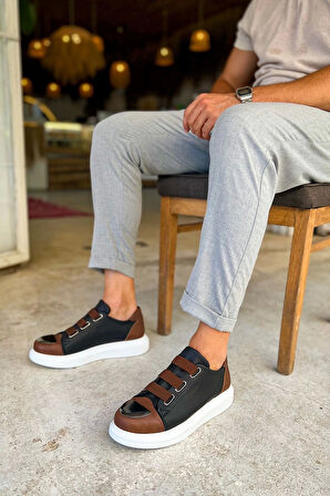 TB251 GBT Mirror Furry Erkek Ayakkabı SIYAH/TABA