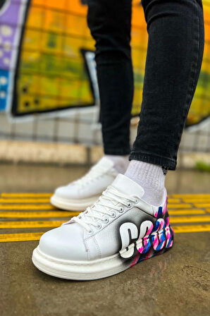 TB254 CBT Pittura Erkek Ayakkabı 486 PEMBE / MAVI COOL