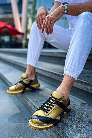 TB254 CST Pittura Erkek Ayakkabı 549 GOLD SIYAH X