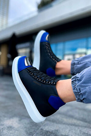 TB267 GBT Roma Mirror Erkek Bot SIYAH/SAX MAVI