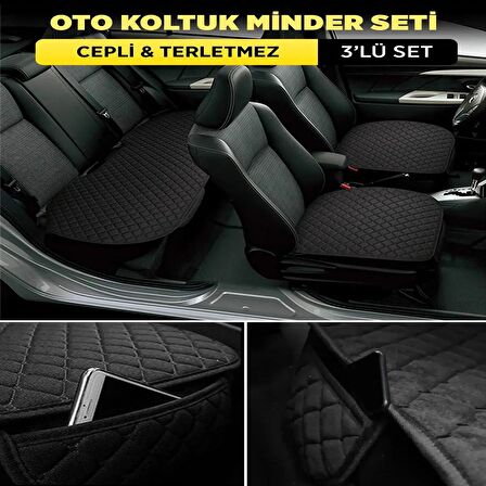Opel Astra J Sedan 2013 koltuk uyumlu serme lüks kalın kumaş koruyucu minder