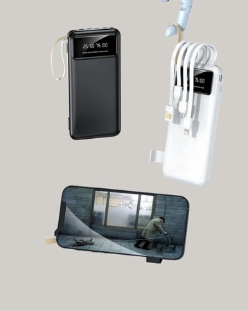Çoklu Güvenlik Korumalı 20.000 Mah Powerbank Fener Özellikli