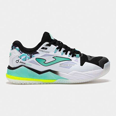 Joma Spin Men 2542 Blanco Turquesa All Court Erkek Tenis Ayakkabısı TSPINS2542OM