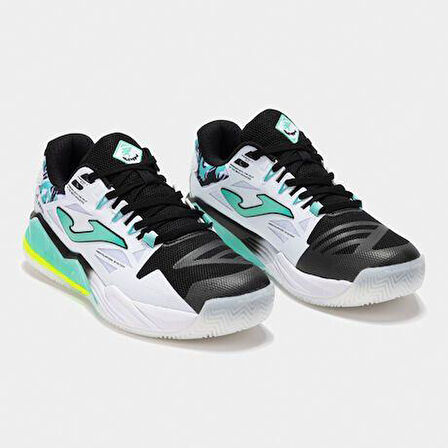 Joma Spin Men 2542 Blanco Turquesa All Court Erkek Tenis Ayakkabısı TSPINS2542OM