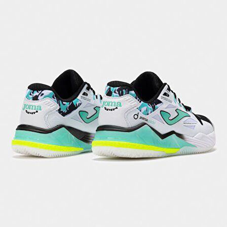 Joma Spin Men 2542 Blanco Turquesa All Court Erkek Tenis Ayakkabısı TSPINS2542OM