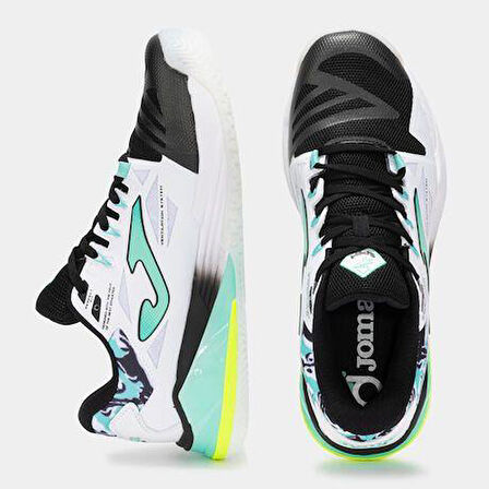 Joma Spin Men 2542 Blanco Turquesa All Court Erkek Tenis Ayakkabısı TSPINS2542OM