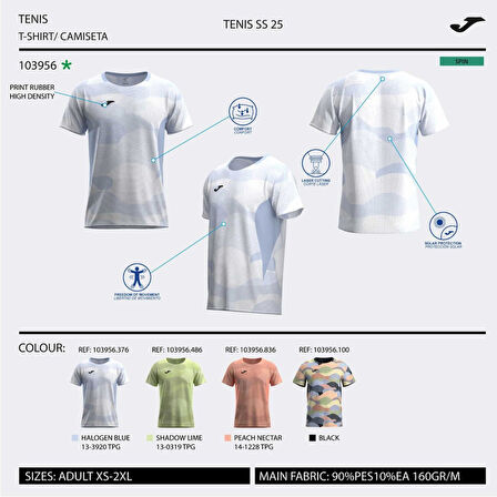 Joma Challenge103956.376 Erkek Mavi Spor Tişört