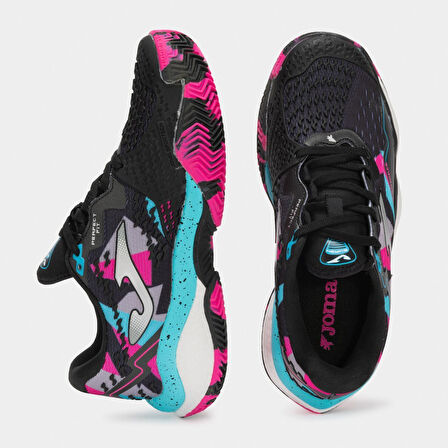Joma Smash Siyah Kadın Padel - Tenis Ayakkabısı TSMALS2501C