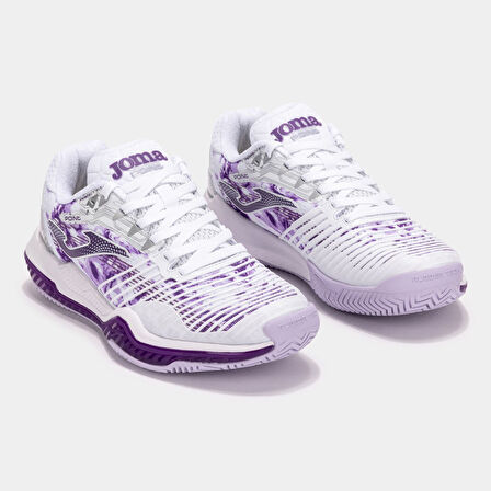 Joma Point 2532 Beyaz Mor Kadın All Court Tenis Ayakkabısı TPOILS2532AC