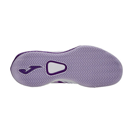 Joma Point 2532 Beyaz Mor Kadın Toprak Kort Tenis Ayakkabısı TPOILS2532C