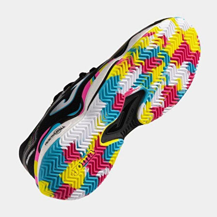 Joma Smash Men 2591 Negro Multicolor Toprak Kort Erkek Tenis Ayakkabısı TSMAS2591C