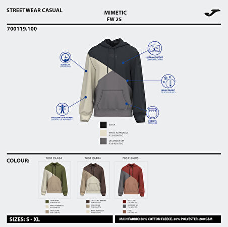 Joma 700119.484 Mimetic Unisex Sweatshirt