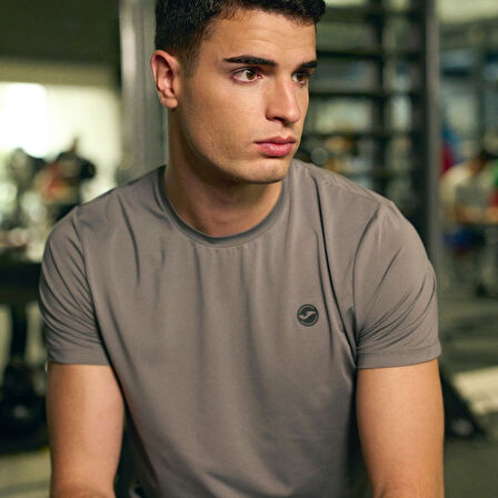 Joma Indoor Gym Short Sleeve T-shirt Gri