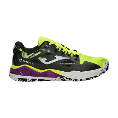Joma Spin 2509 Erkek Siyah Sarı Padel Ayakkabı