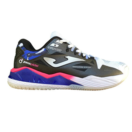 Joma Spin 2531 Erkek Siyah Mavi Padel Ayakkabı