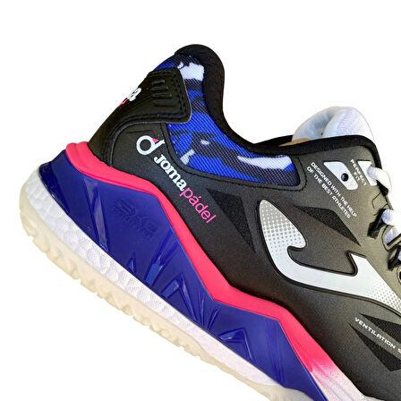 Joma Spin 2531 Erkek Siyah Mavi Padel Ayakkabı