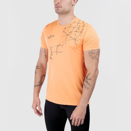 Joma 103993AA837 R-City Printing Helium Erkek Kısa Kollu Tişört - Turuncu
