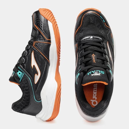 Joma JSLAMS2601OM Slam Jr Tenis ve Padel Ayakkabısı Çocuk - Siyah/Turuncu
