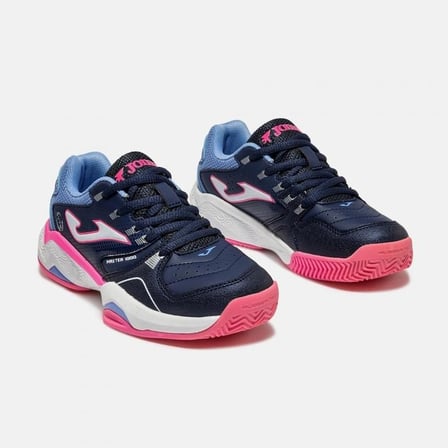 Joma Master 1000 JR Kız Çocuk Tenis ve Padel Ayakkabısı Lacivert Pembe JMATS2633C