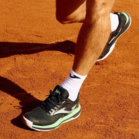 Joma TACES2601C Ace Toprak Kort Erkek Tenis Ayakkabısı - Siyah/Turkuaz