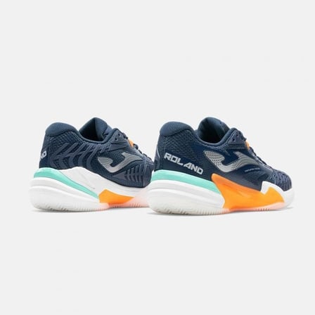 Joma TROLS2603C Roland Toprak Kort Erkek Tenis Ayakkabısı Lacivert/Turuncu