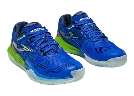 Joma TPOIS2604C Point Toprak Kort Erkek Tenis Ayakkabısı Mavi / Lime Yeşili