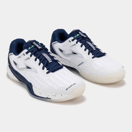 Joma TRAPS2602AC Rapid Sert Kort Erkek Tenis Ayakkabısı Beyaz / Lacivert