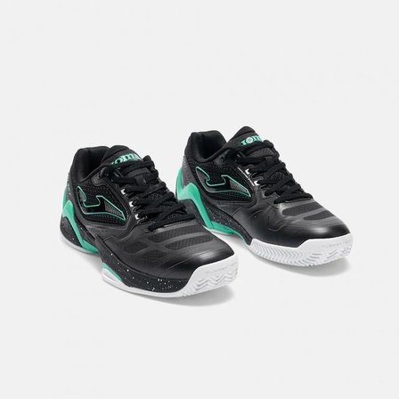 Joma TSETS2601AC SET Sert Kort Erkek Tenis Ayakkabısı Siyah/Yeşil