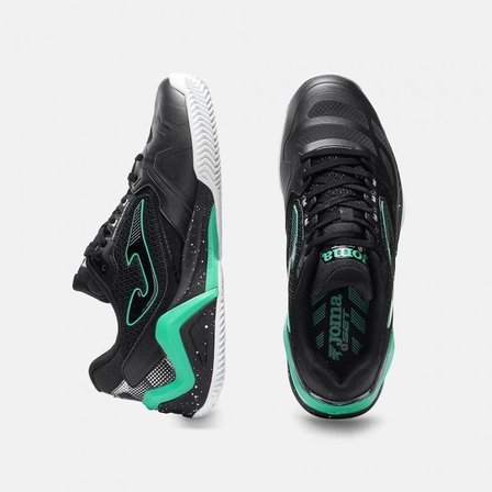 Joma TSETS2601C SET Toprak Kort Erkek Tenis Ayakkabısı Siyah/Yeşil
