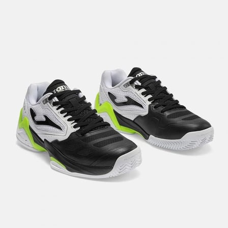 Joma TSETS2632C SET Toprak Kort Erkek Tenis Ayakkabısı Siyah/Beyaz