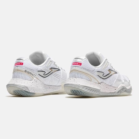 Joma TPOILS2602AC Point Lady 26 Toprak & Sert Kort Kadın Tenis Ayakkabısı - Beyaz/Altın