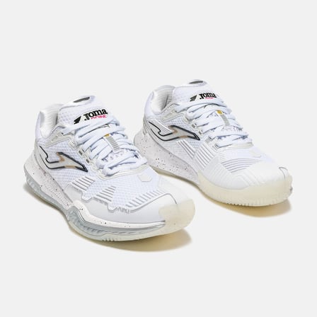 Joma TPOILS2602AC Point Lady 26 Toprak & Sert Kort Kadın Tenis Ayakkabısı - Beyaz/Altın