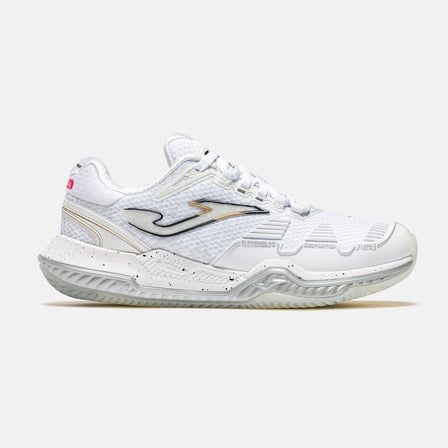 Joma TPOILS2602AC Point Lady 26 Toprak & Sert Kort Kadın Tenis Ayakkabısı - Beyaz/Altın