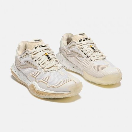 Joma TPOILS2625AC Point Lady Sert & Toprak Kort Kadın Tenis Ayakkbısı - Krem/Bej