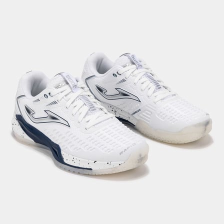 Joma TRALS2602AC Rapid Lady Sert ve Toprak Kort Kadın Tenis Ayakkbısı - Beyaz/Lacivert