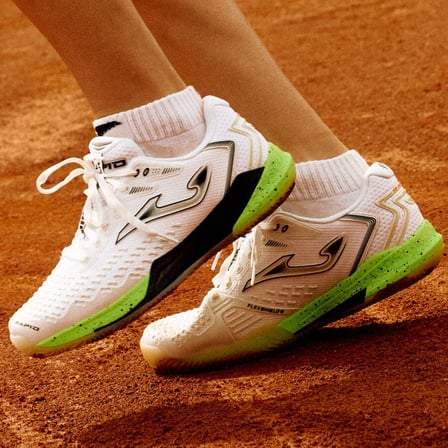 Joma TRALS2613C Rapid Lady Toprak Kort Kadın Tenis Ayakkbısı - Pembe/Yeşil