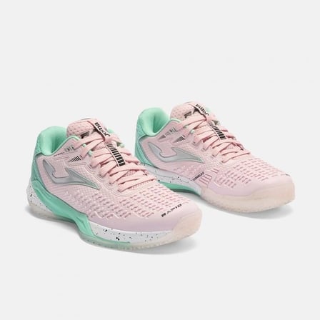 Joma TRALS2613C Rapid Lady Toprak Kort Kadın Tenis Ayakkbısı - Pembe/Yeşil
